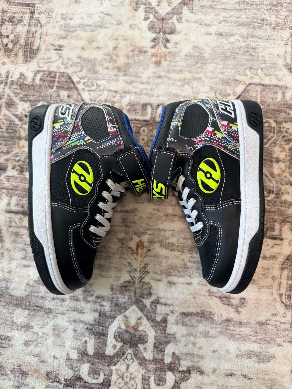 Heelys Rezerve EX X2 Youth Size 13C Black Multi-Color Dual Wheel Roller Shoes - Picture 5 of 9